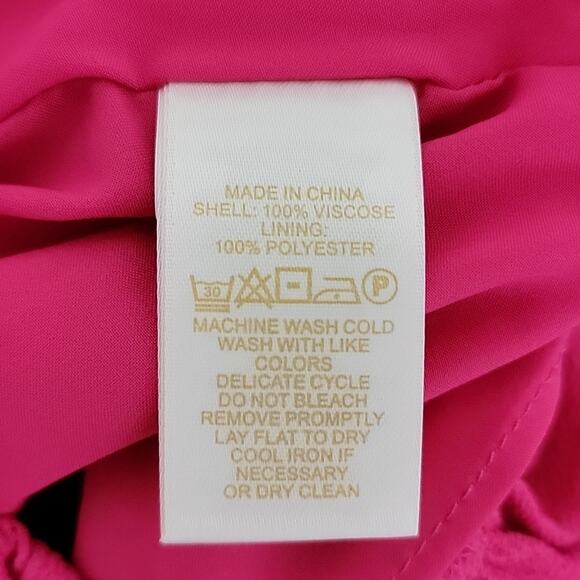 Kate Spade Tiered Rayon Dress and Bloomer in Cabaret Pink Infant Toddler 24M - Picture 11 of 12